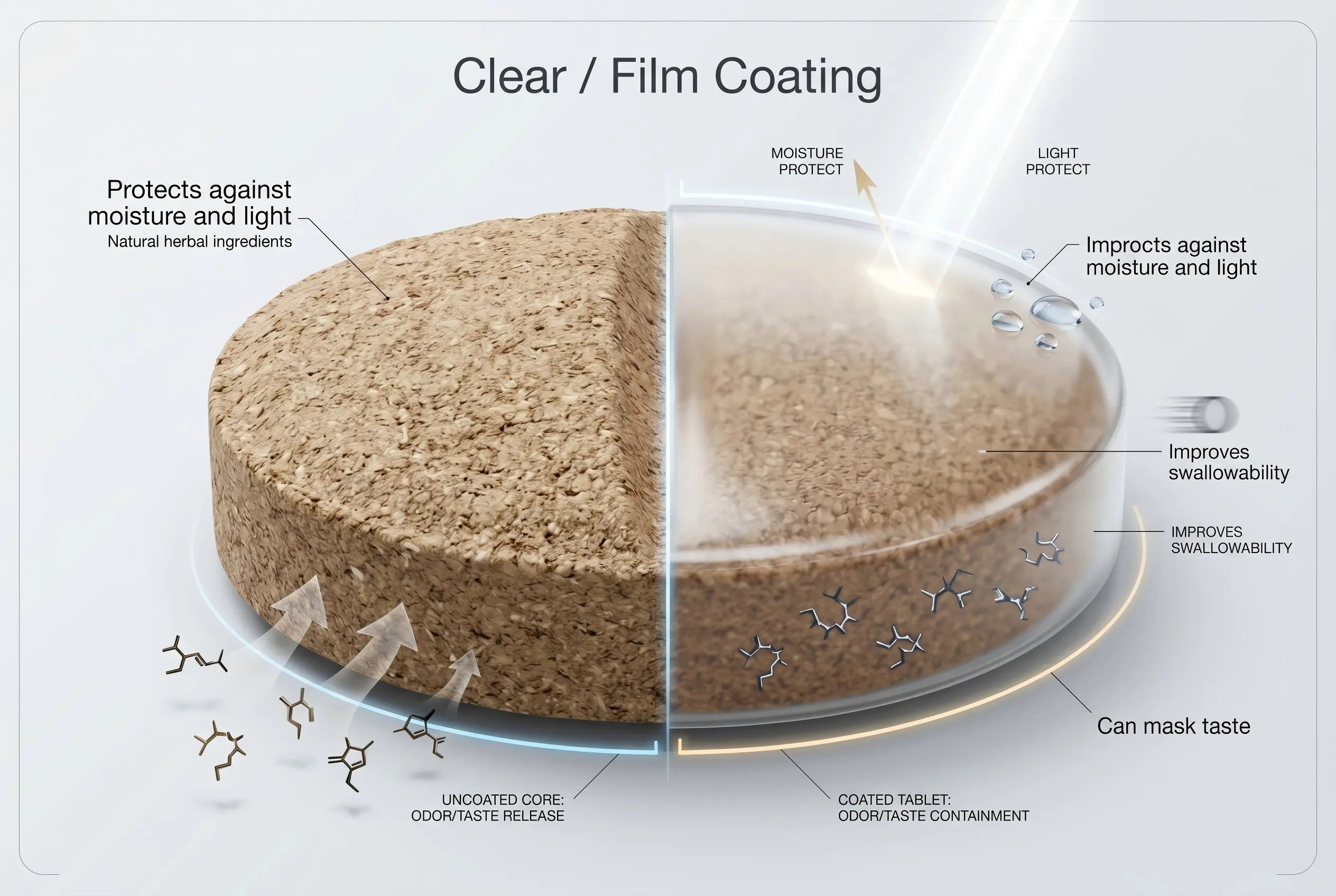 clear and film coating