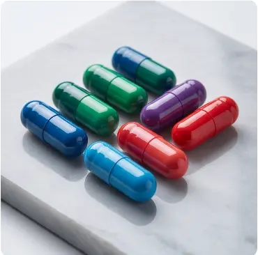 Synthetic Non-Natural Color Capsules