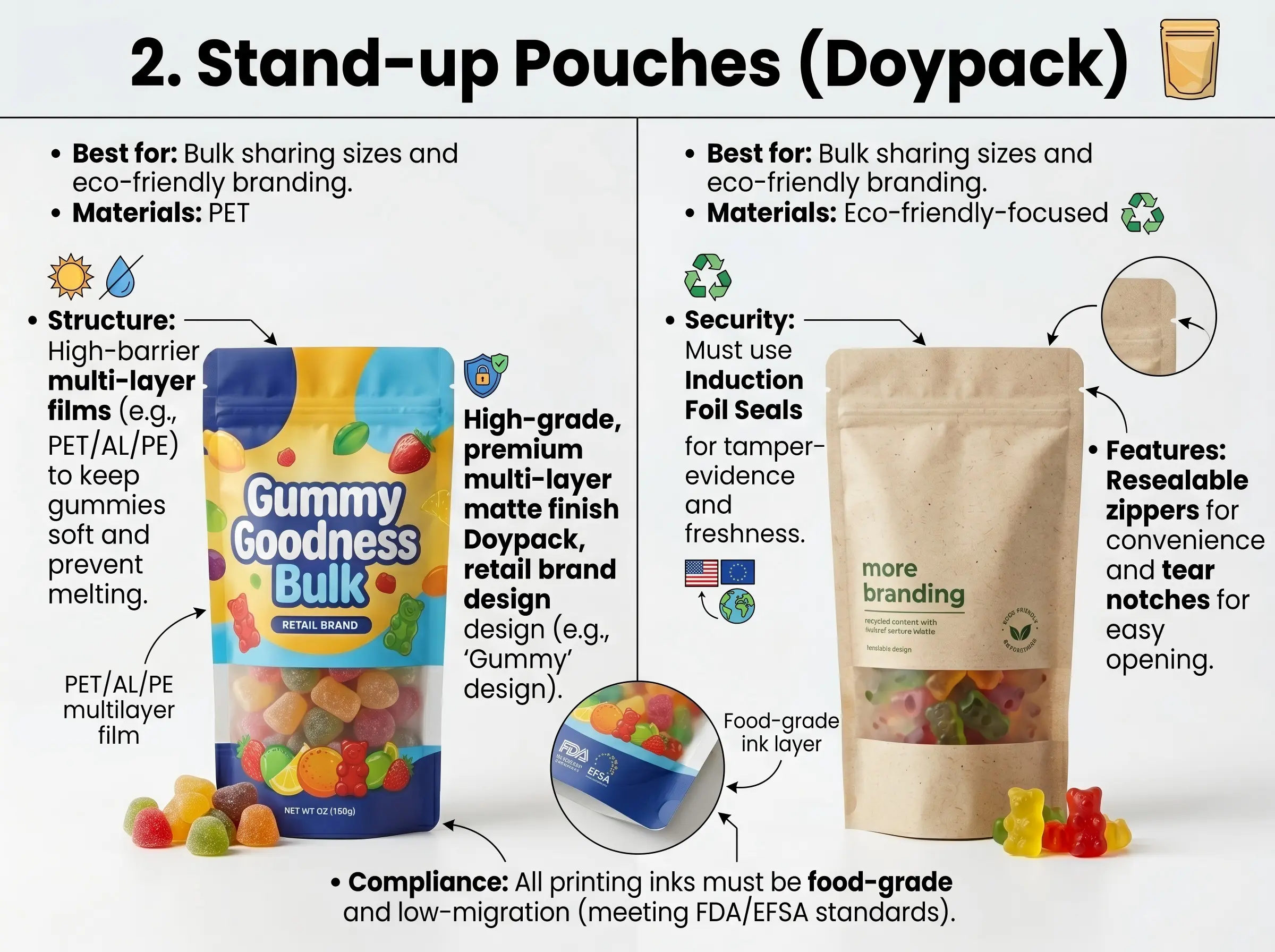 stand-up pouches