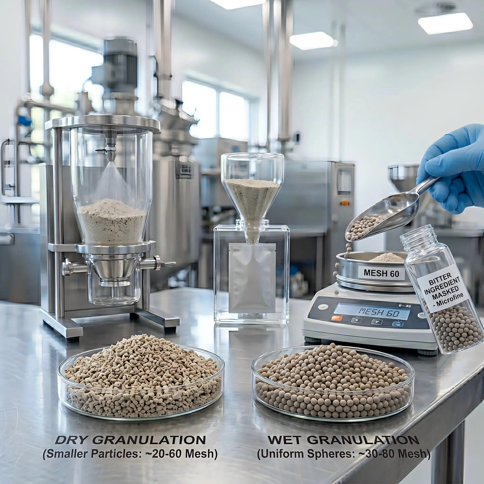 Granules (Dry and Wet Granulation)