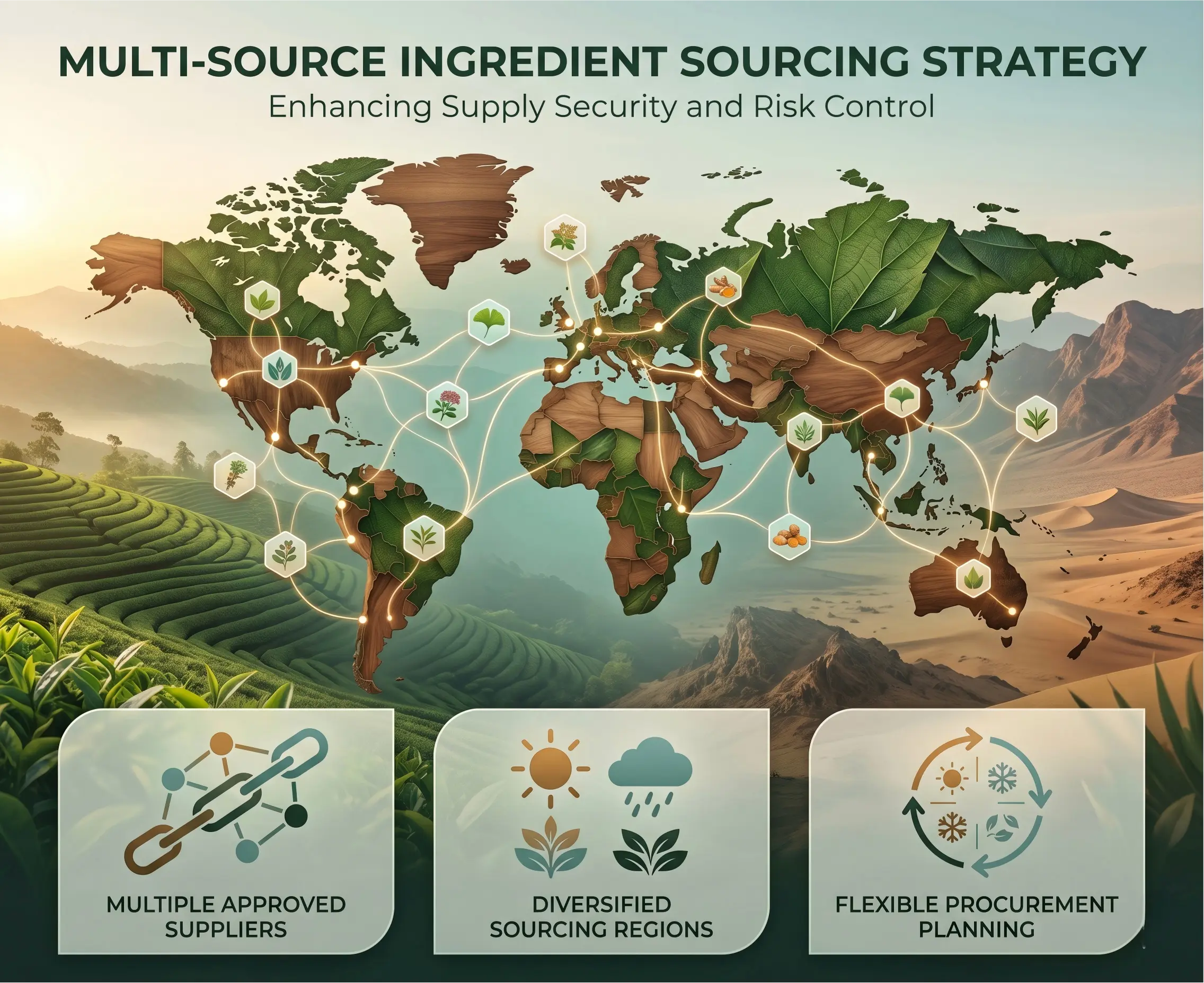 Multi-Source Ingredient Sourcing Strategy