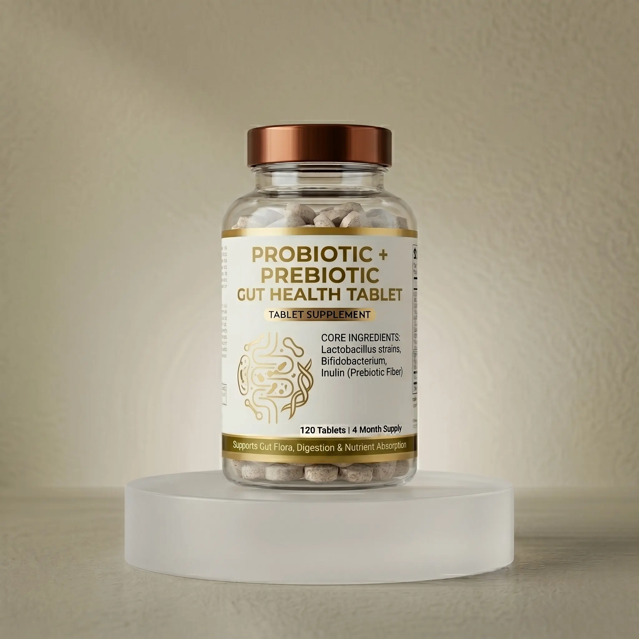 Probiotic + Prebiotic Gut Health Tablet