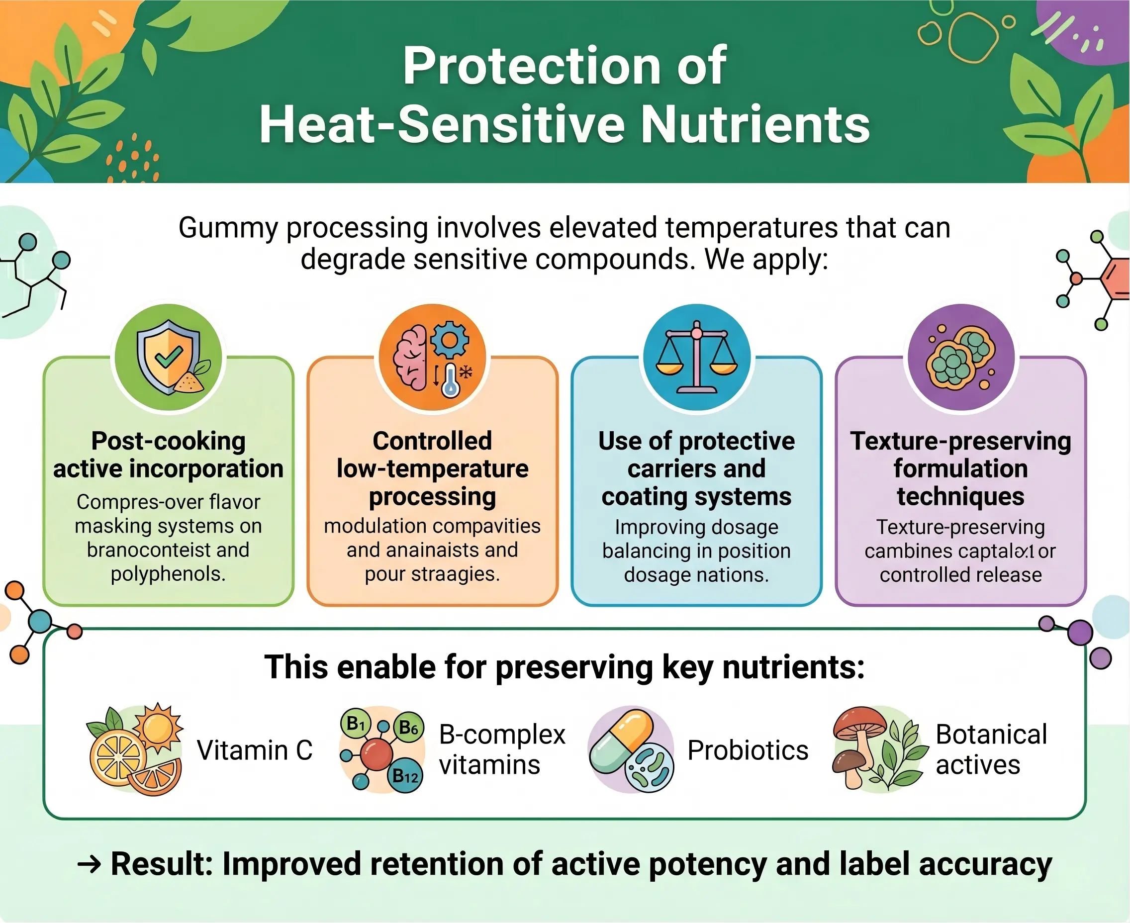 Protection of Heat-Sensitive Nutrients