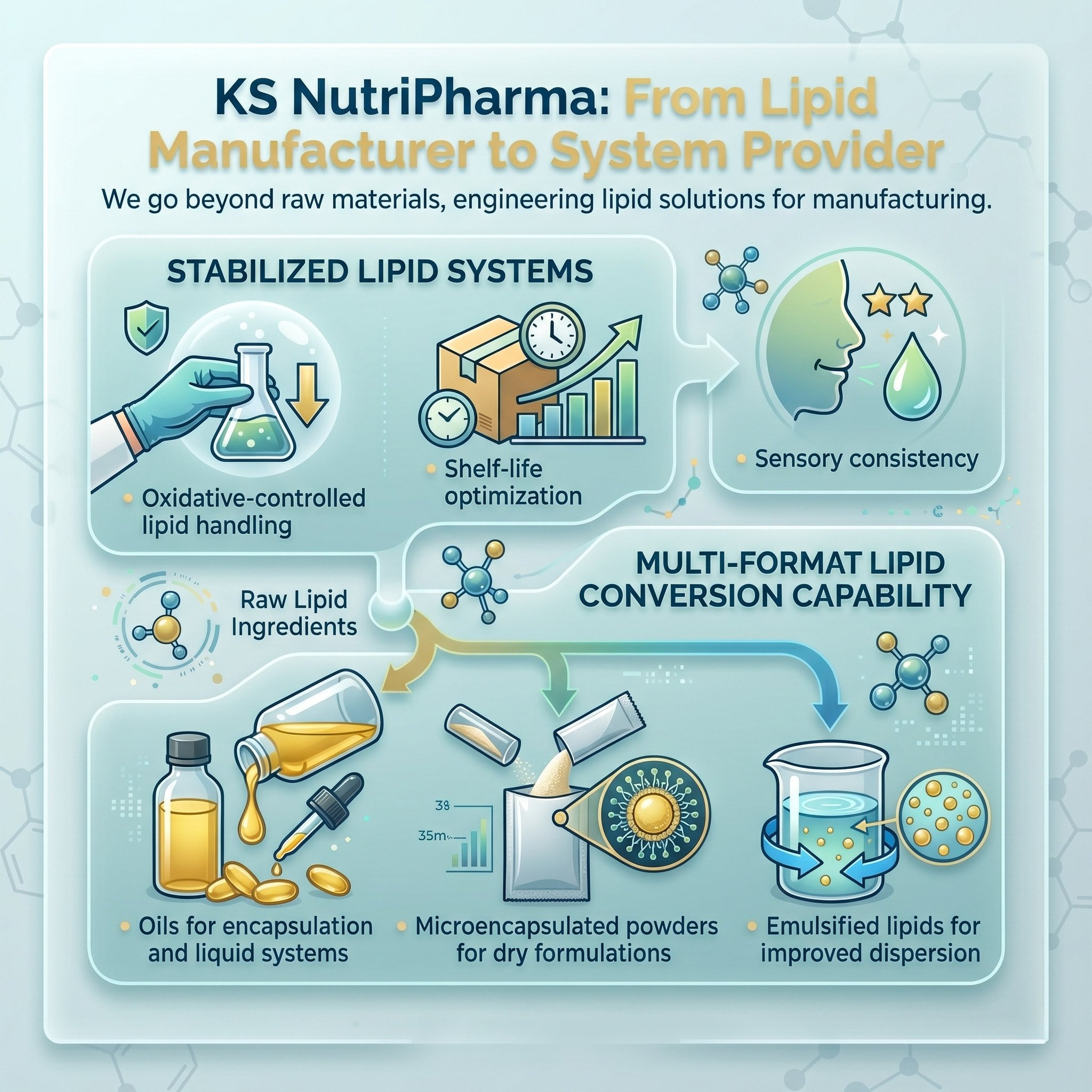 KS NutriPharma From Lipid Manufacturer to System Provider