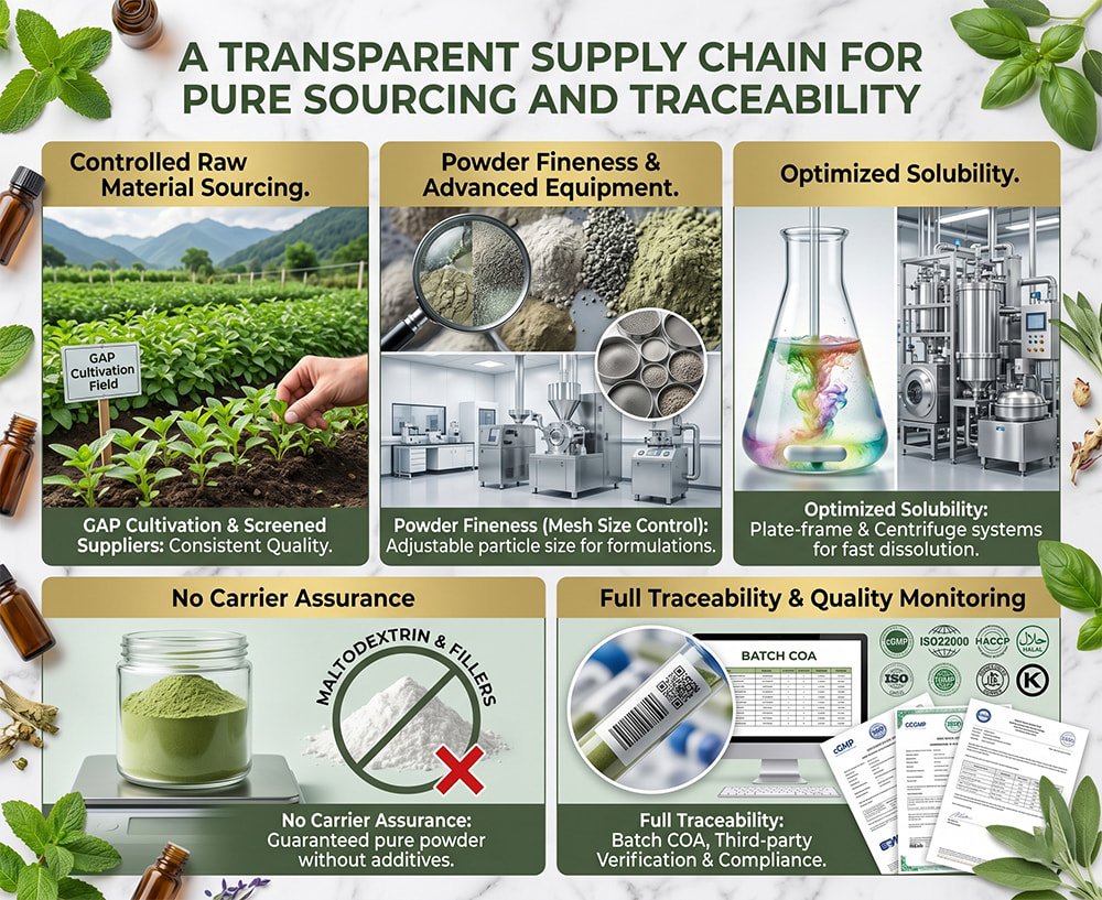 A Transparent Supply Chain for Pure Sourcing and Traceability