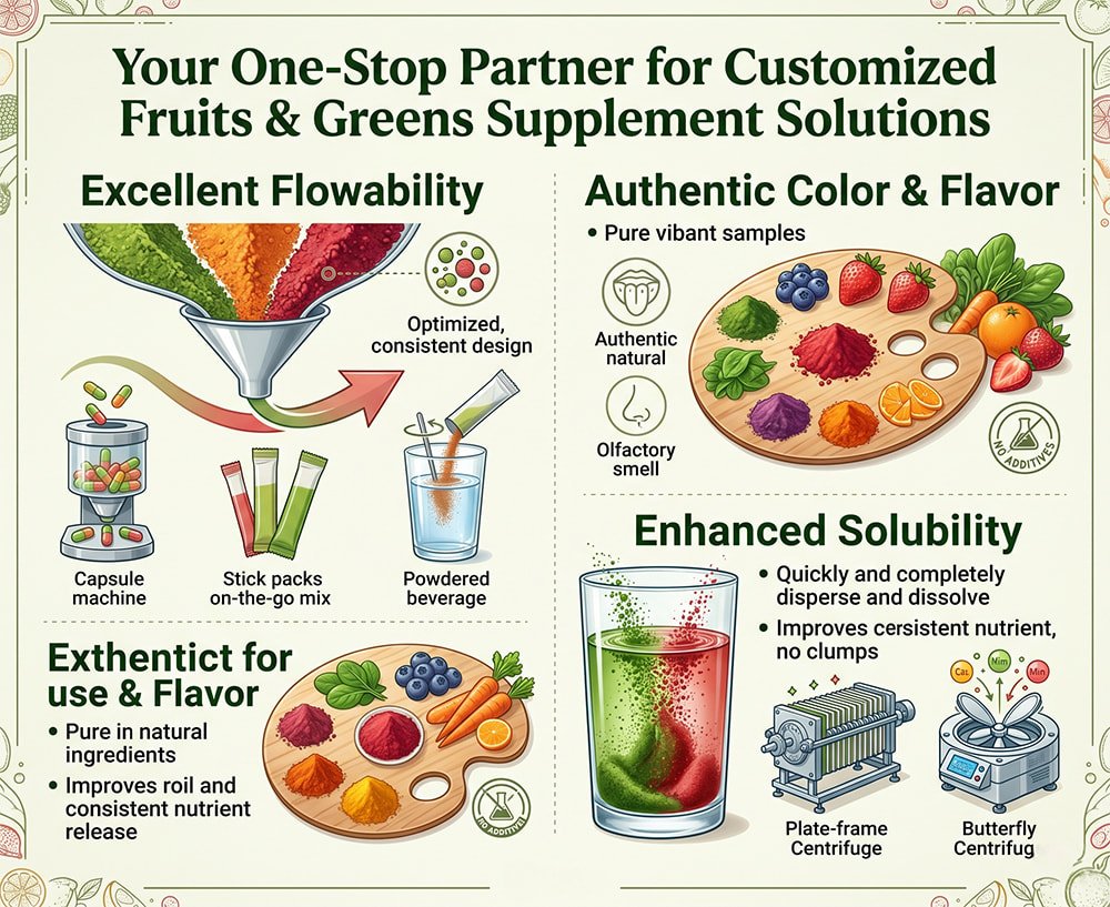 Your One-Stop Partner for Customized Fruits & Greens Supplement Solutions