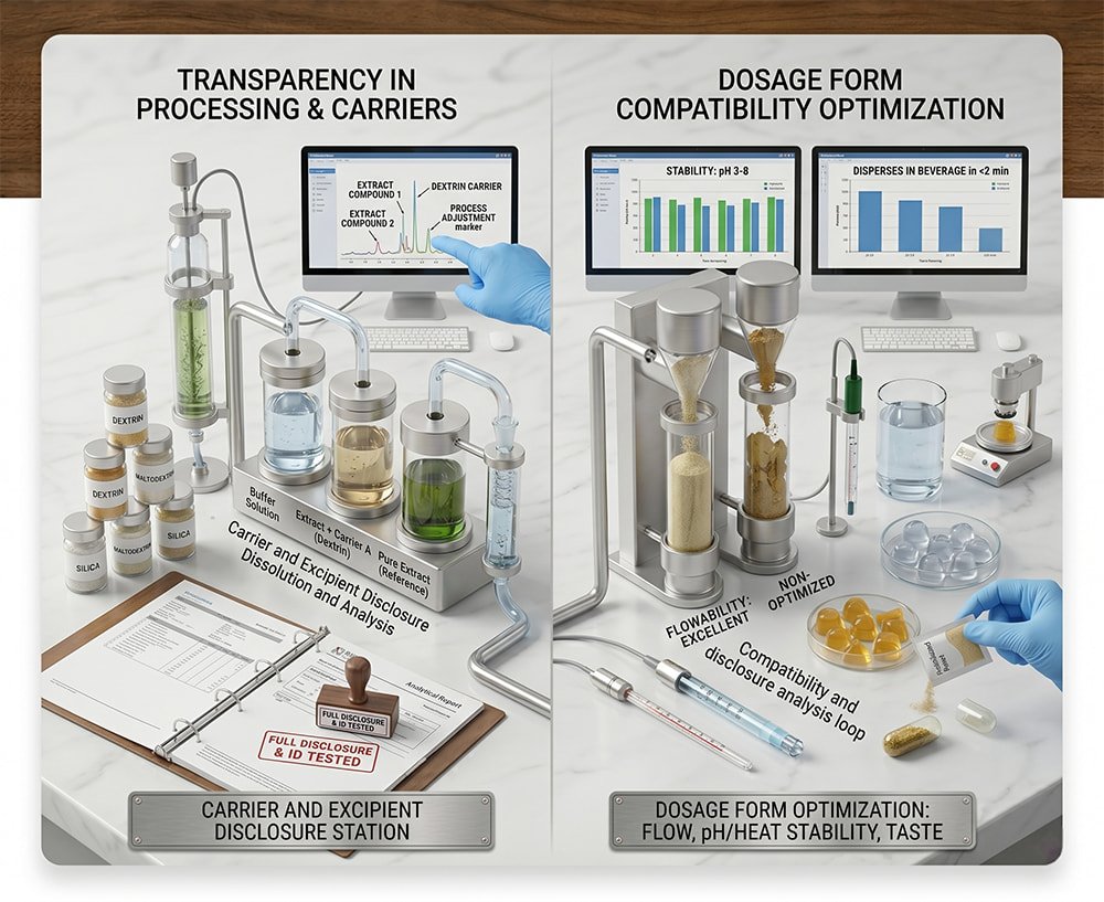 Transparency in Processing & Carriers