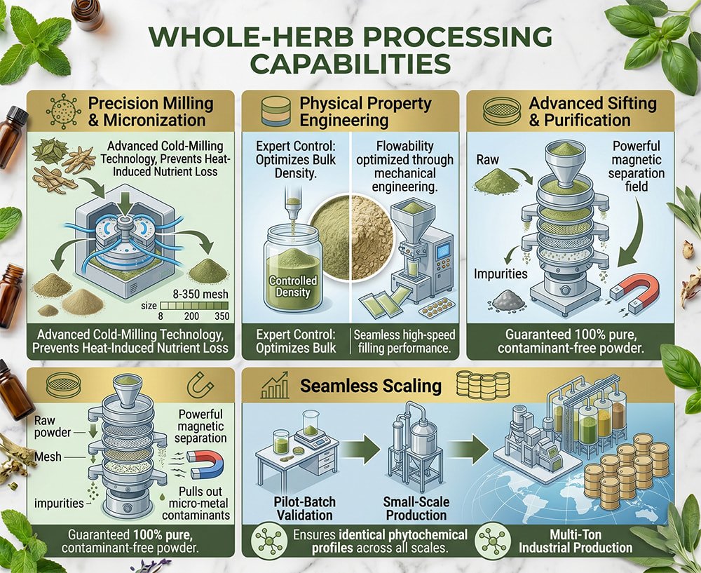 Whole-Herb Processing Capabilities