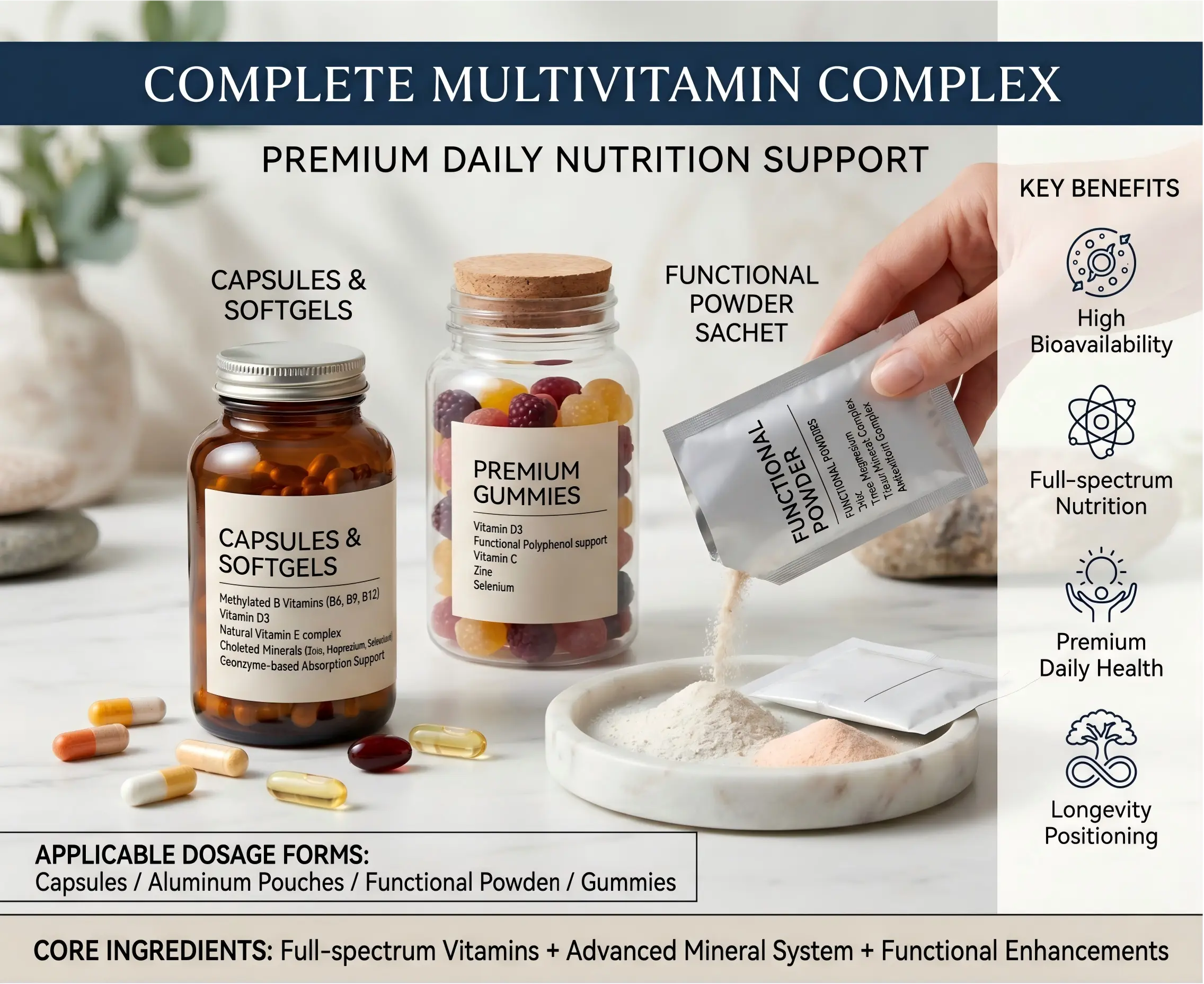 Antioxidant Multivitamin Supplements Premium Formula