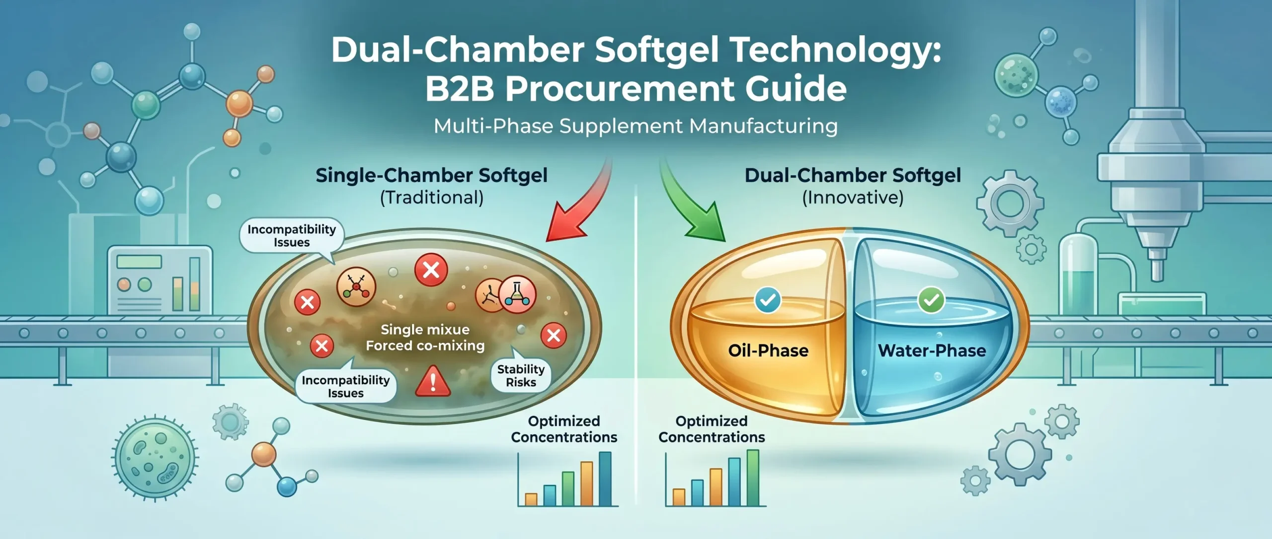 Dual-Chamber Softgel Technology