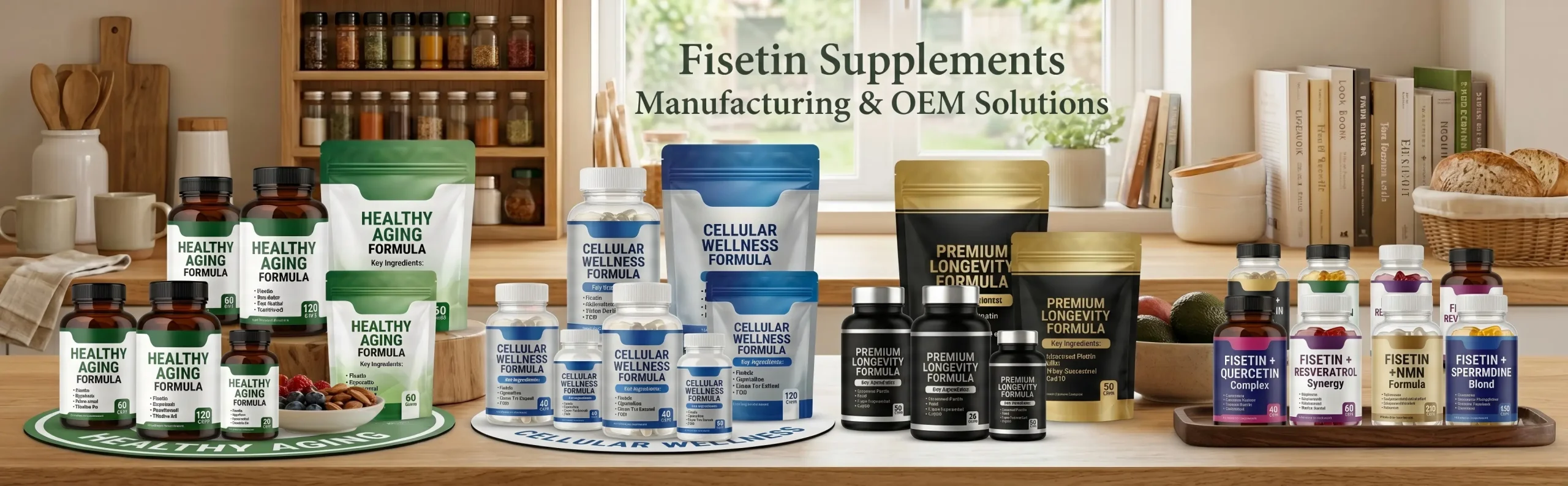 Fisetin Supplements Manufacturing & OEM Solutions