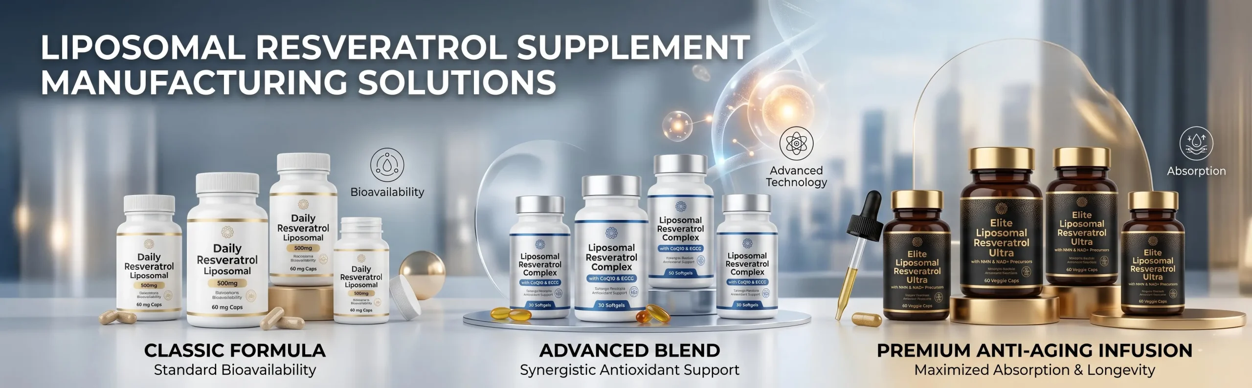 Liposomal Resveratrol Supplements Manufacturer