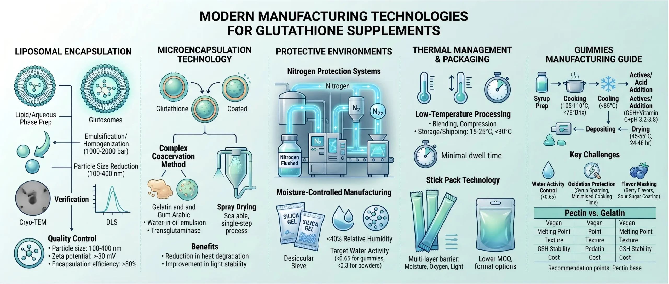 Manufacturing Technologies Used in Modern Glutathione Supplements
