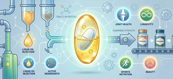 Tablet-in-Softgel Manufacturing for Advanced Supplement Formulations
