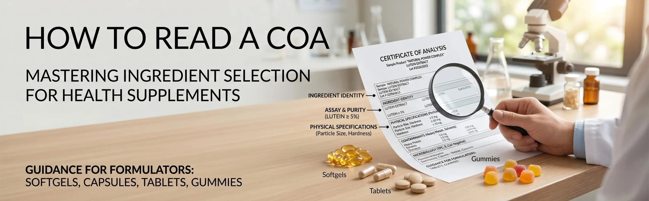 how to read a coa
