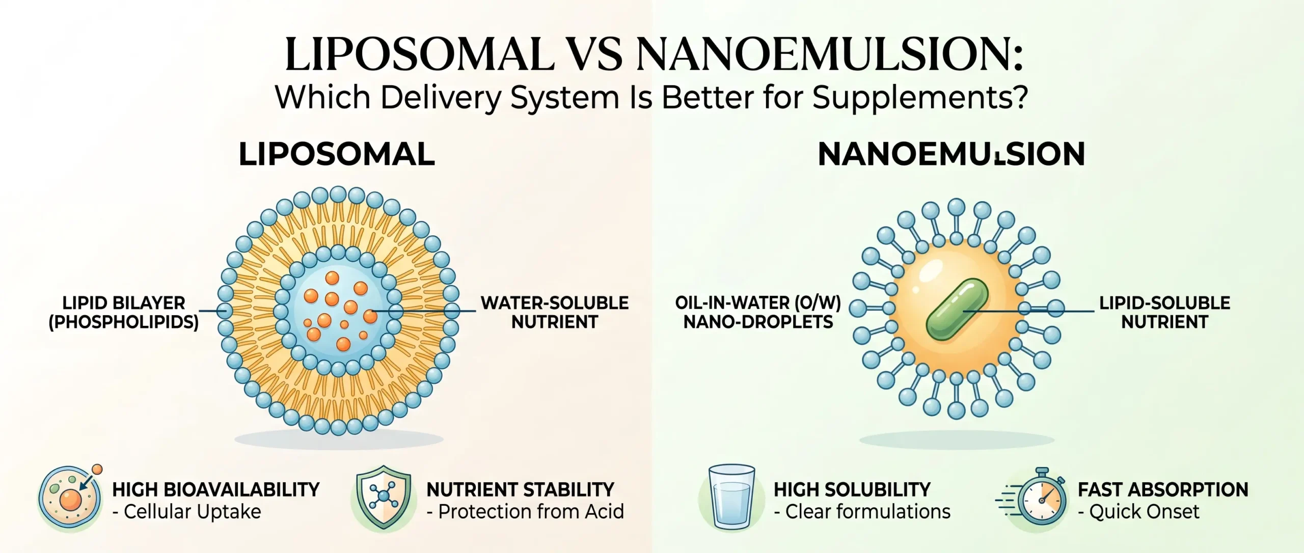 liposomal vs nanoemulsion