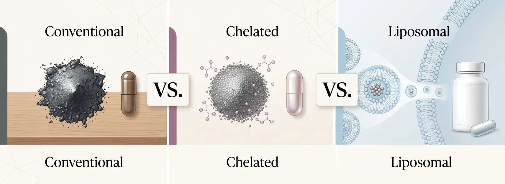 Conventional vs Chelated vs Liposomal Iron Which Form Should Your Brand Choose
