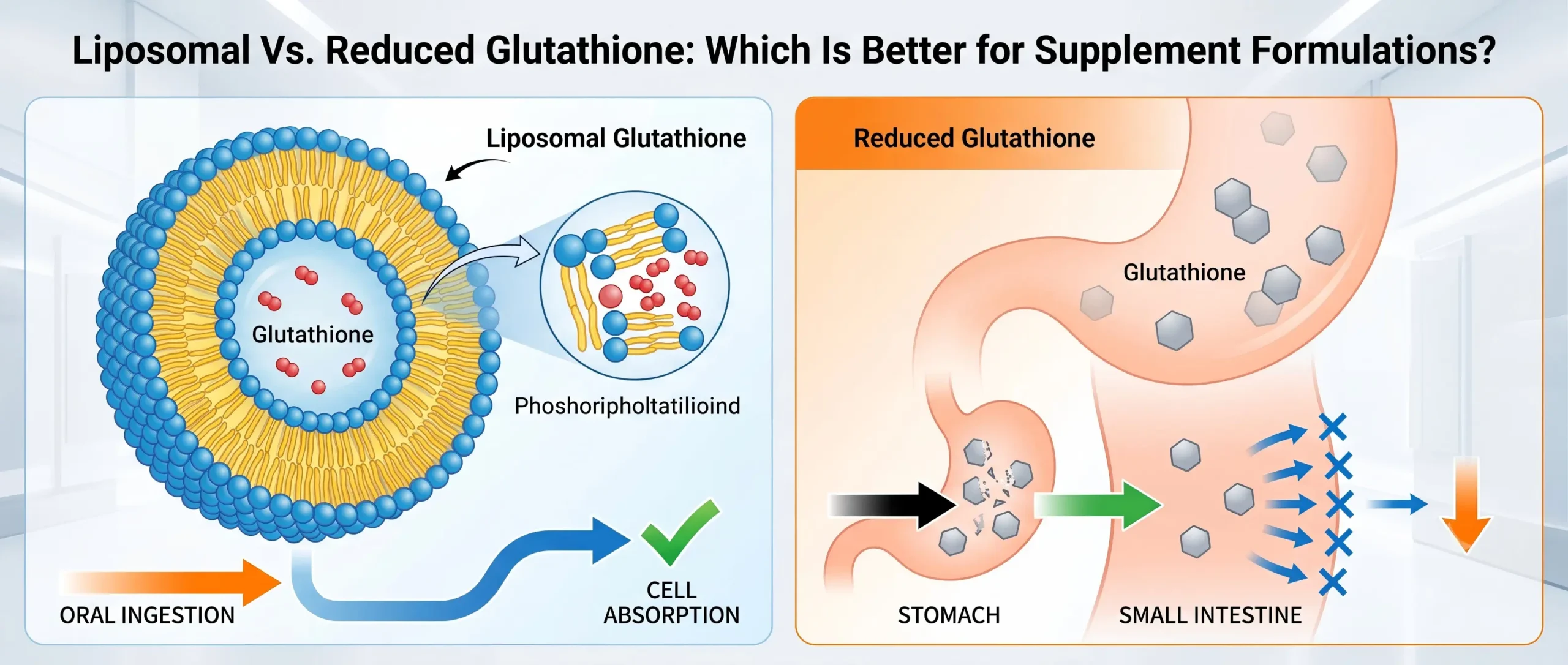 Liposomal vs Reduced Glutathione