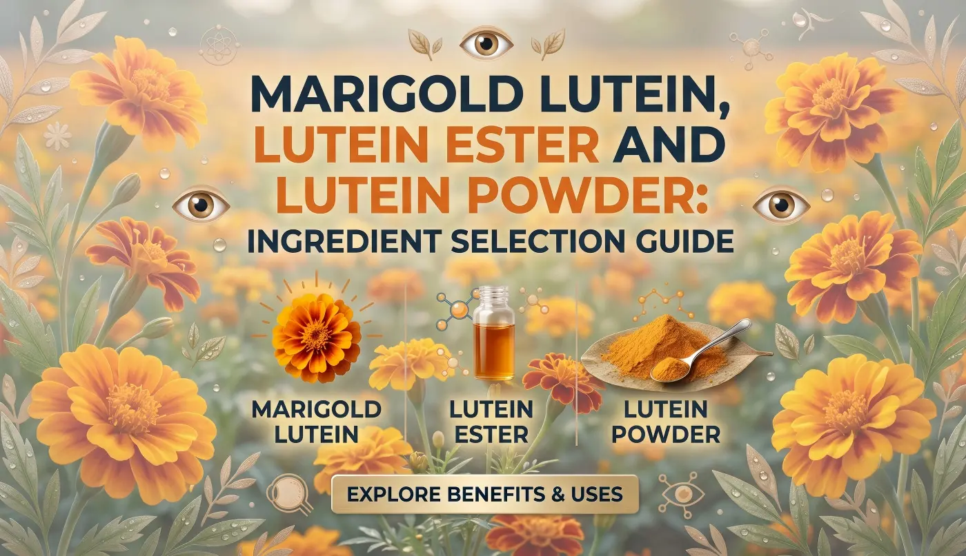 Marigold Lutein, Lutein Ester and Lutein Powder