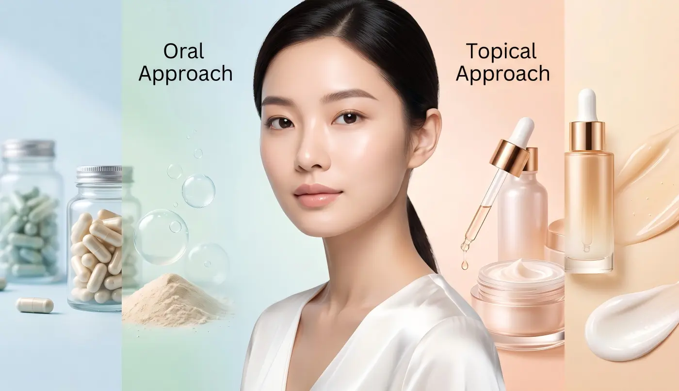Oral vs Topical Skin Brightening Ingredients