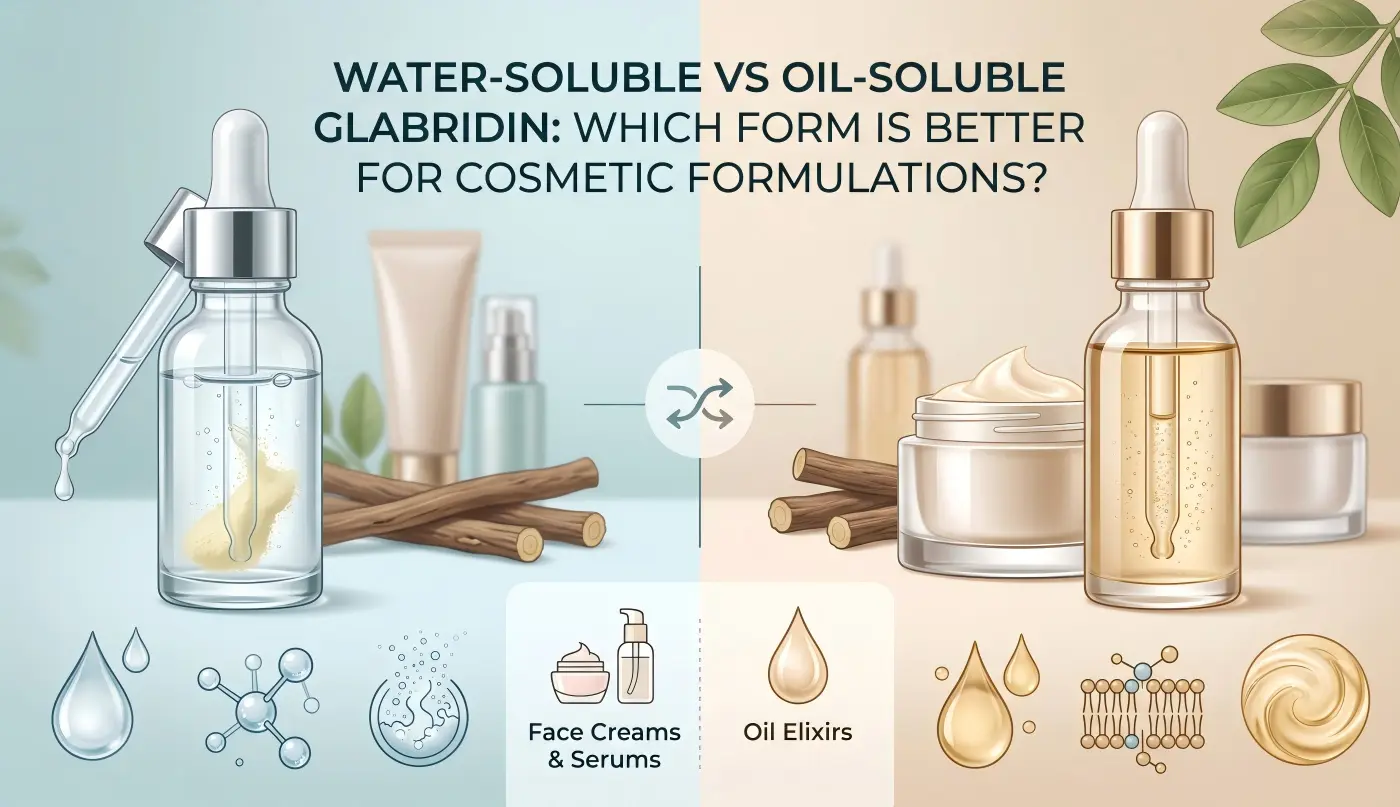 Water-Soluble vs Oil-Soluble Glabridin Which Form Is Better for Cosmetic Formulations