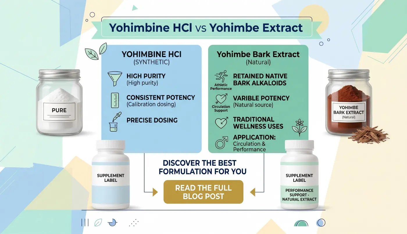 Yohimbine HCl vs Yohimbe Extract