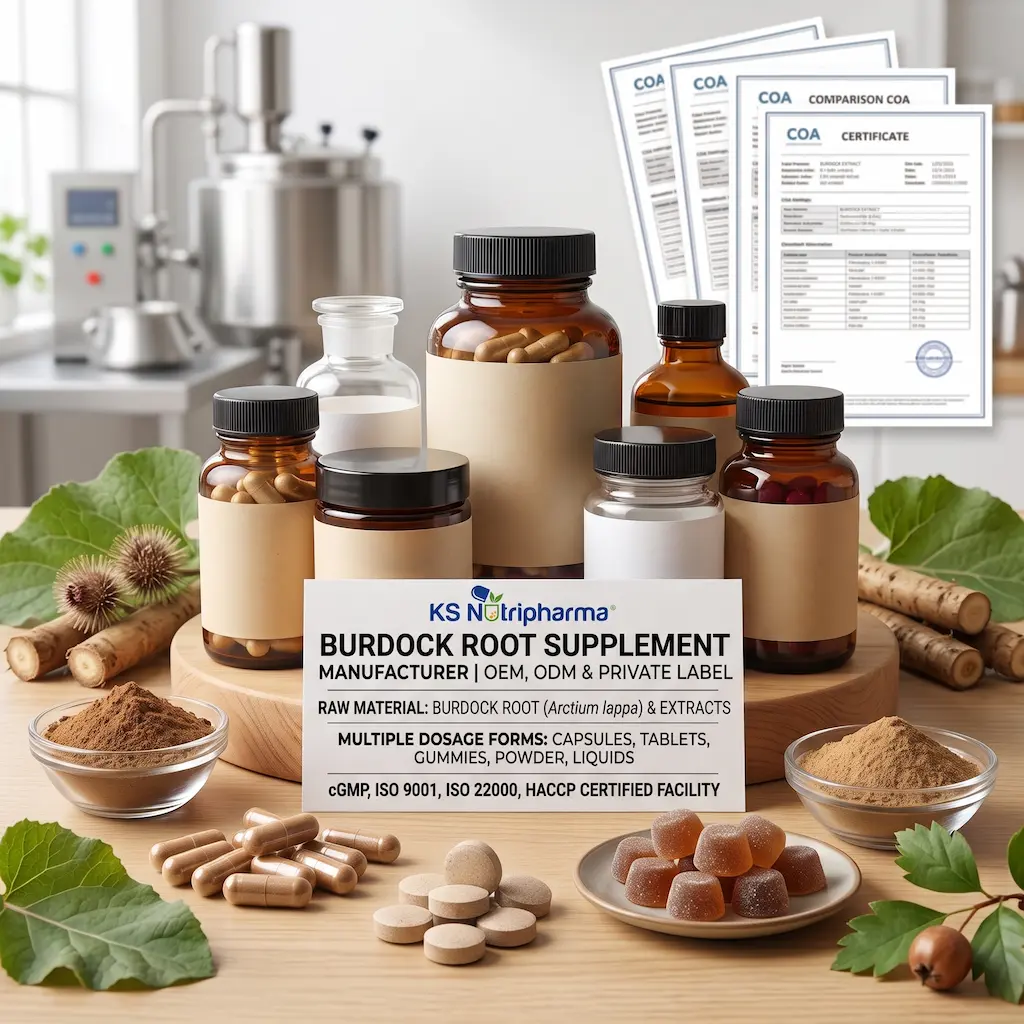 Burdock Root Supplement Manufacturer OEM ODM & Private Label