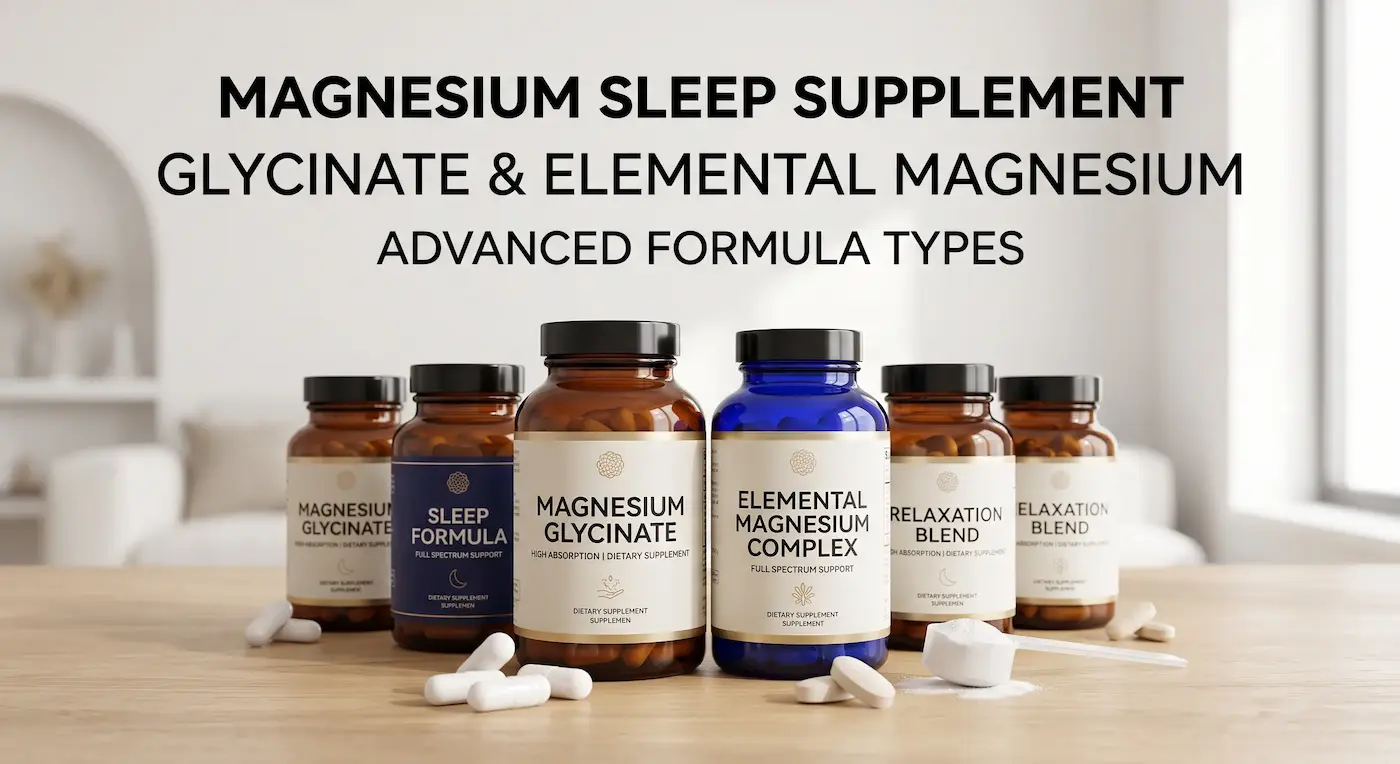 magnesium sleep supplement glycinate elemental magnesium & formula types