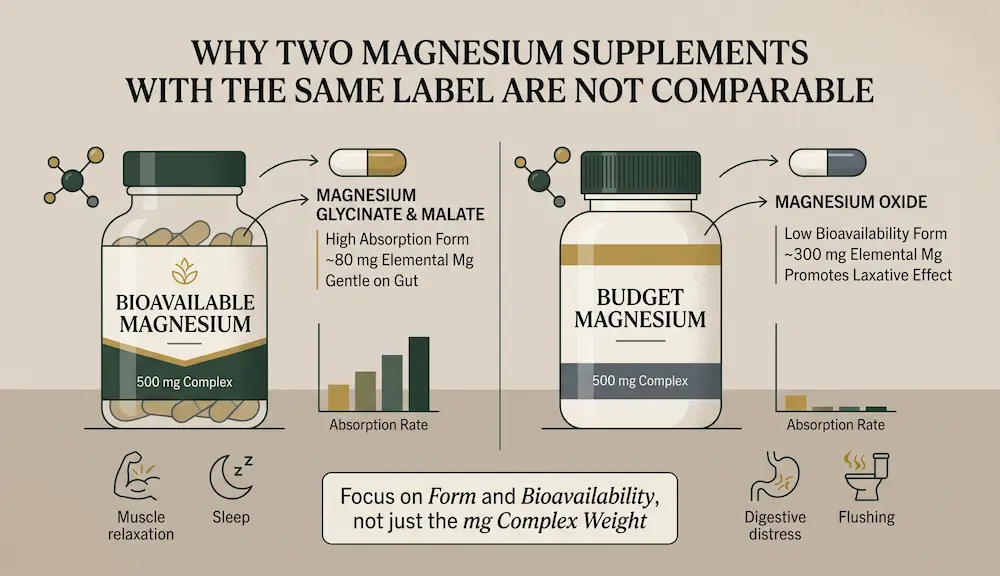 Why Two Magnesium Supplements With the Same Label Are Not Comparable