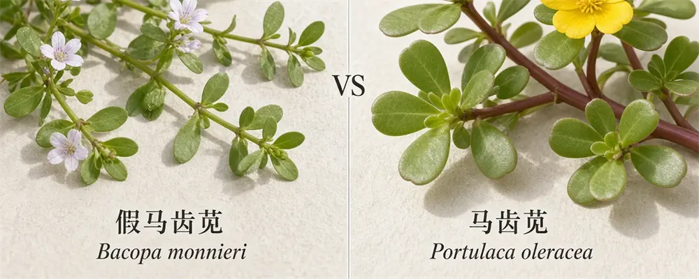 bacopa-monnieri-vs-portulaca-oleracea
