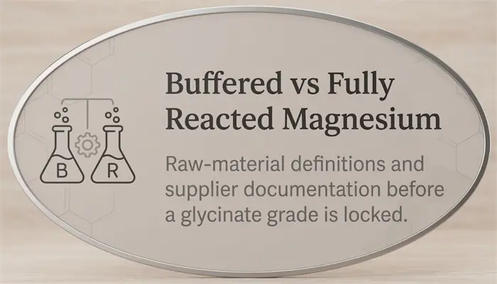 Buffered vs fully reacted magnesium