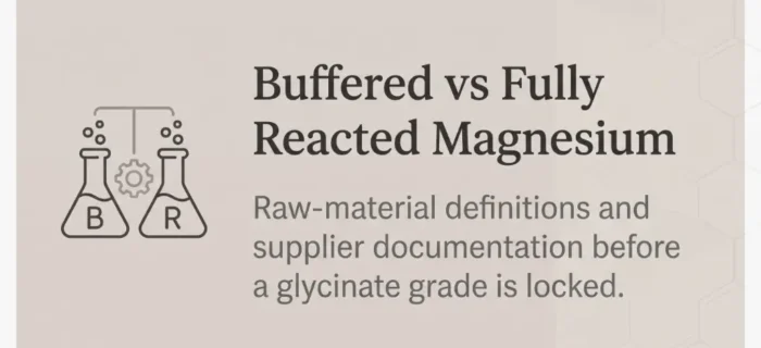 Buffered vs fully reacted magnesium
