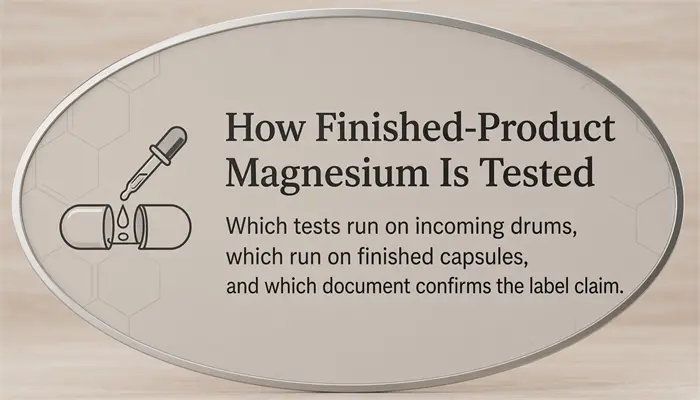 How finished-product magnesium is tested