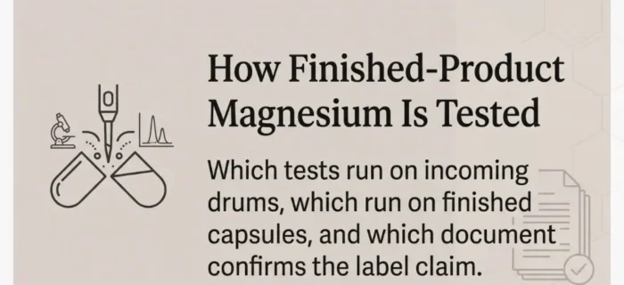 How finished-product magnesium is tested