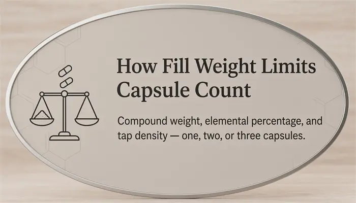 How fill weight limits capsule count