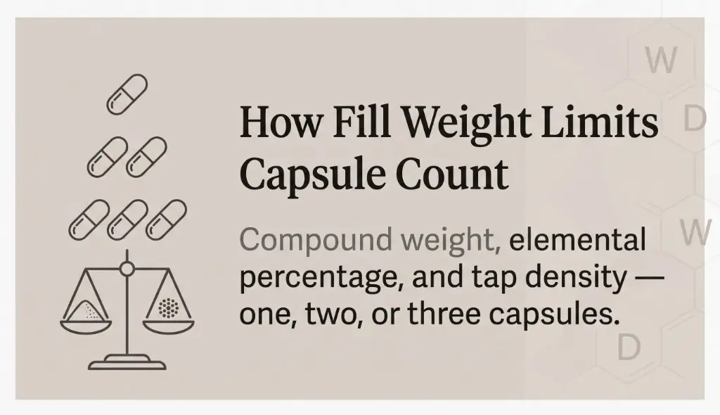 How fill weight limits capsule count